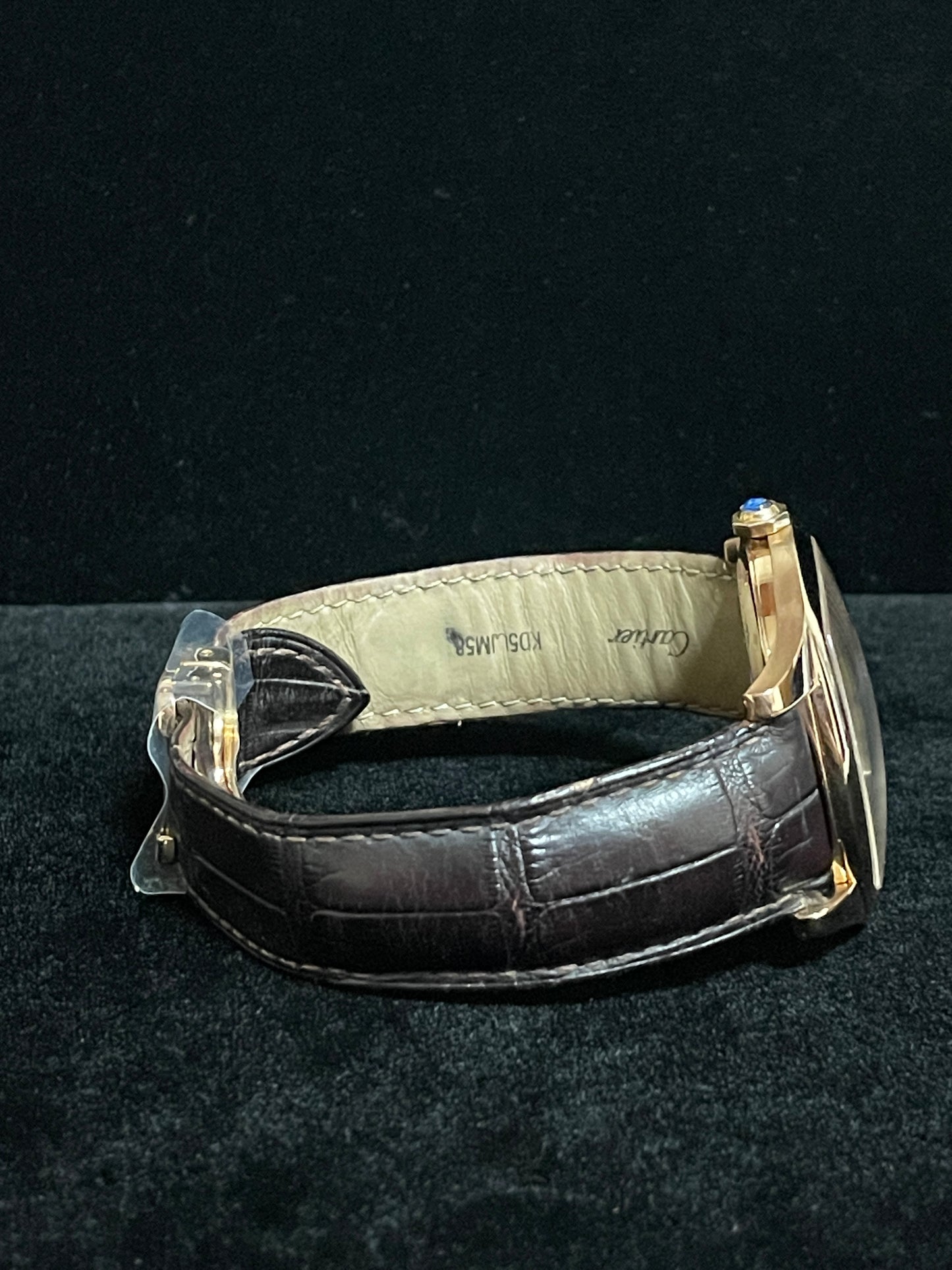 Cartier Drive 3651 White Roman Dial 18kt Rose Gold WGNM0003 Leather Strap 42mm