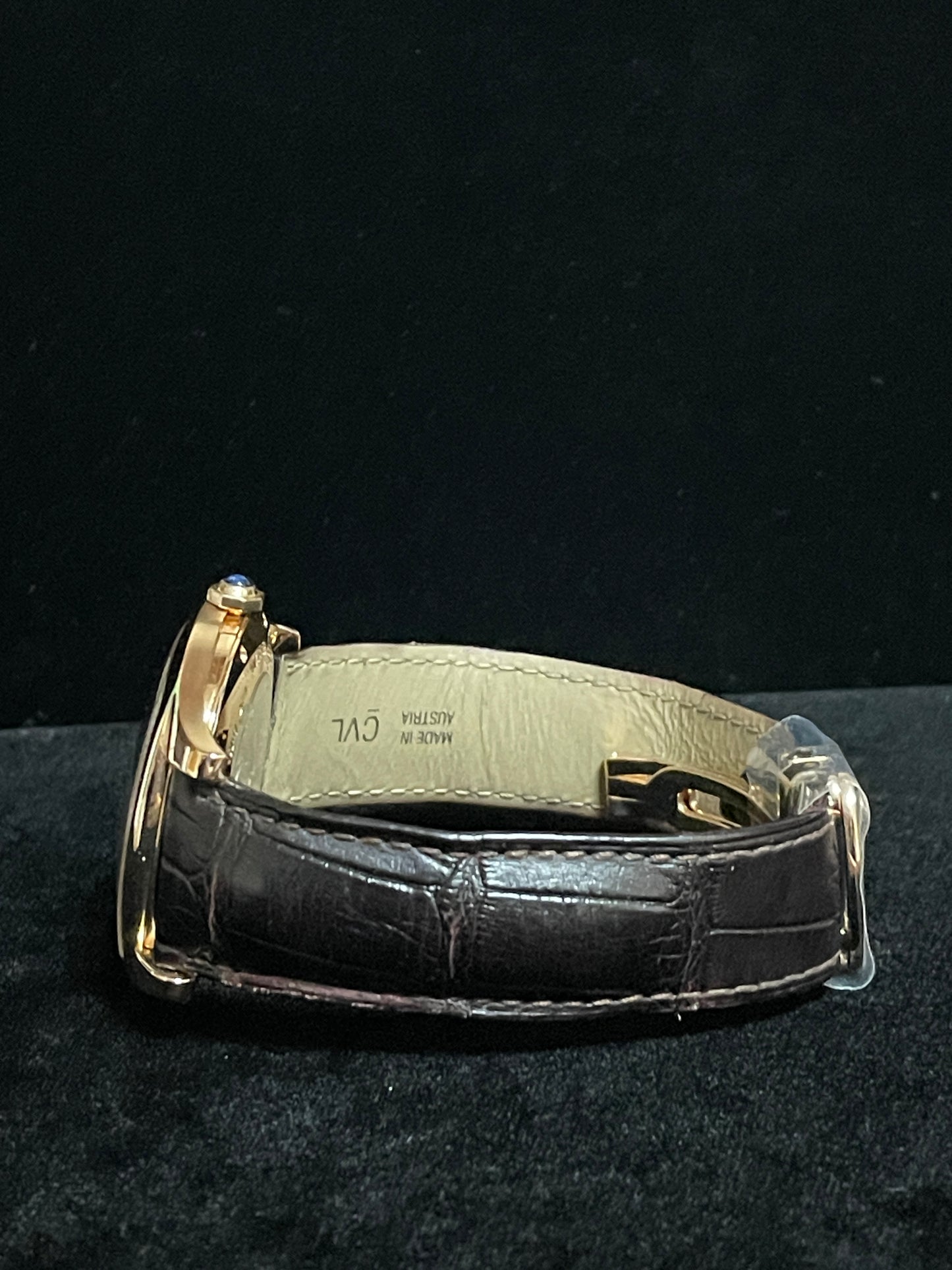 Cartier Drive 3651 White Roman Dial 18kt Rose Gold WGNM0003 Leather Strap 42mm