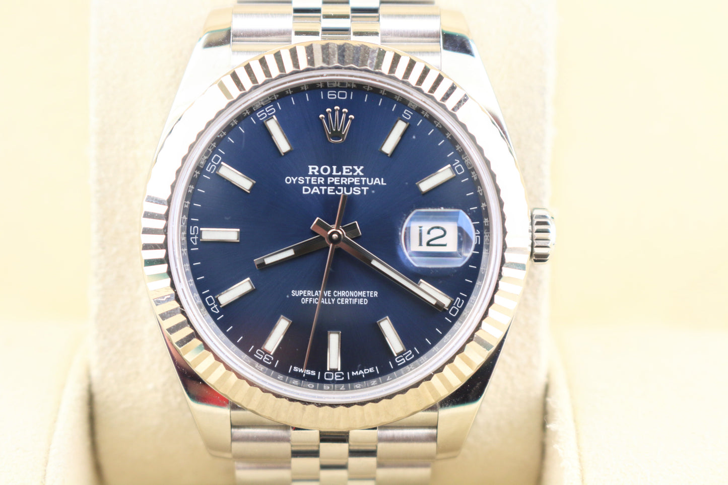 2018 Rolex Datejust 126334 Blue Dial SS Jubilee With Papers 41mm