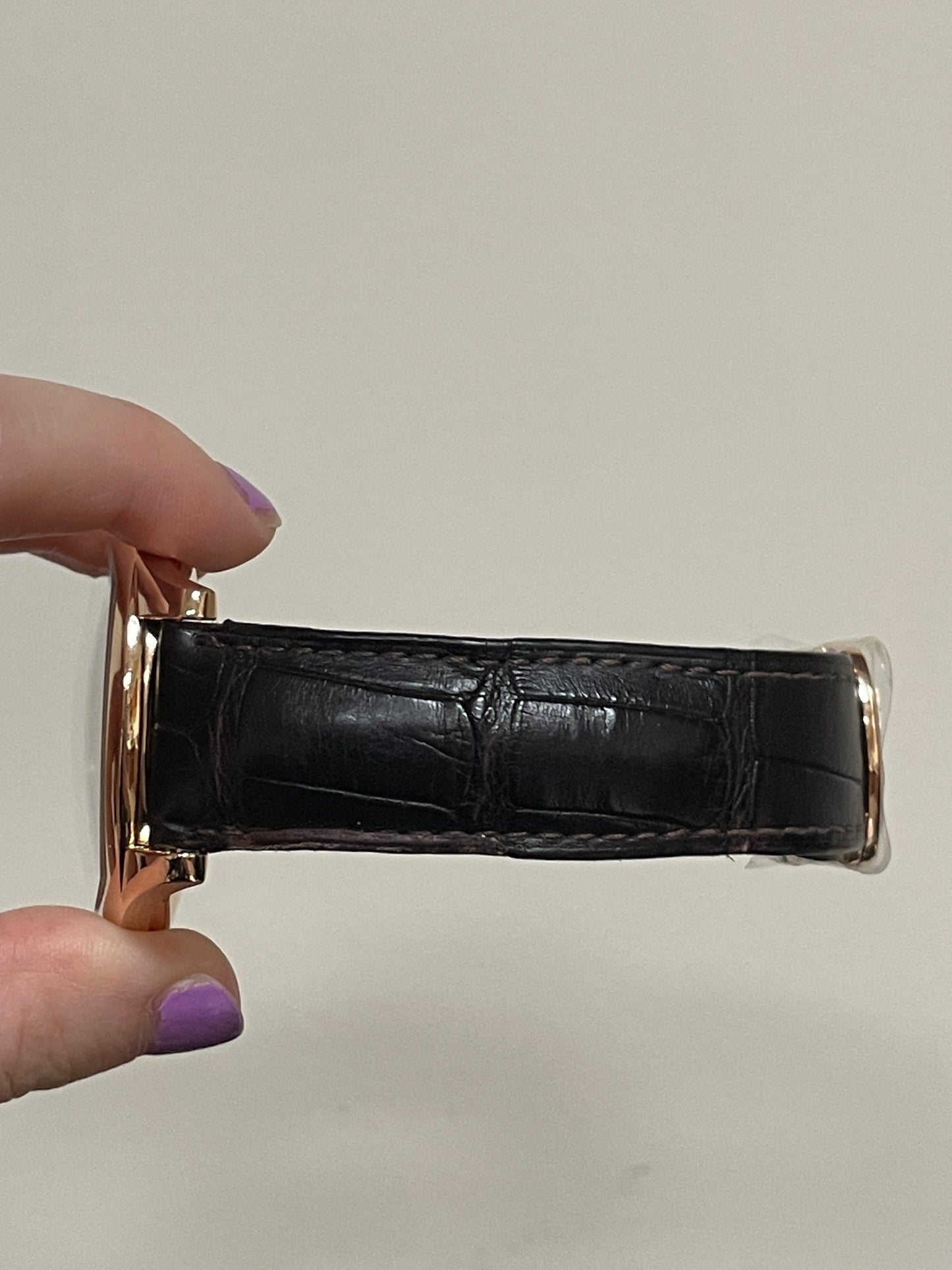 Cartier Drive 3651 White Roman Dial 18kt Rose Gold WGNM0003 Leather Strap 42mm