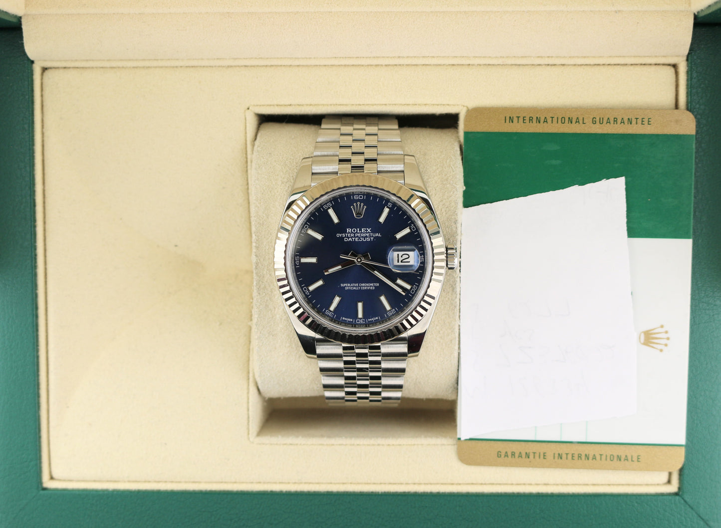 2018 Rolex Datejust 126334 Blue Dial SS Jubilee With Papers 41mm