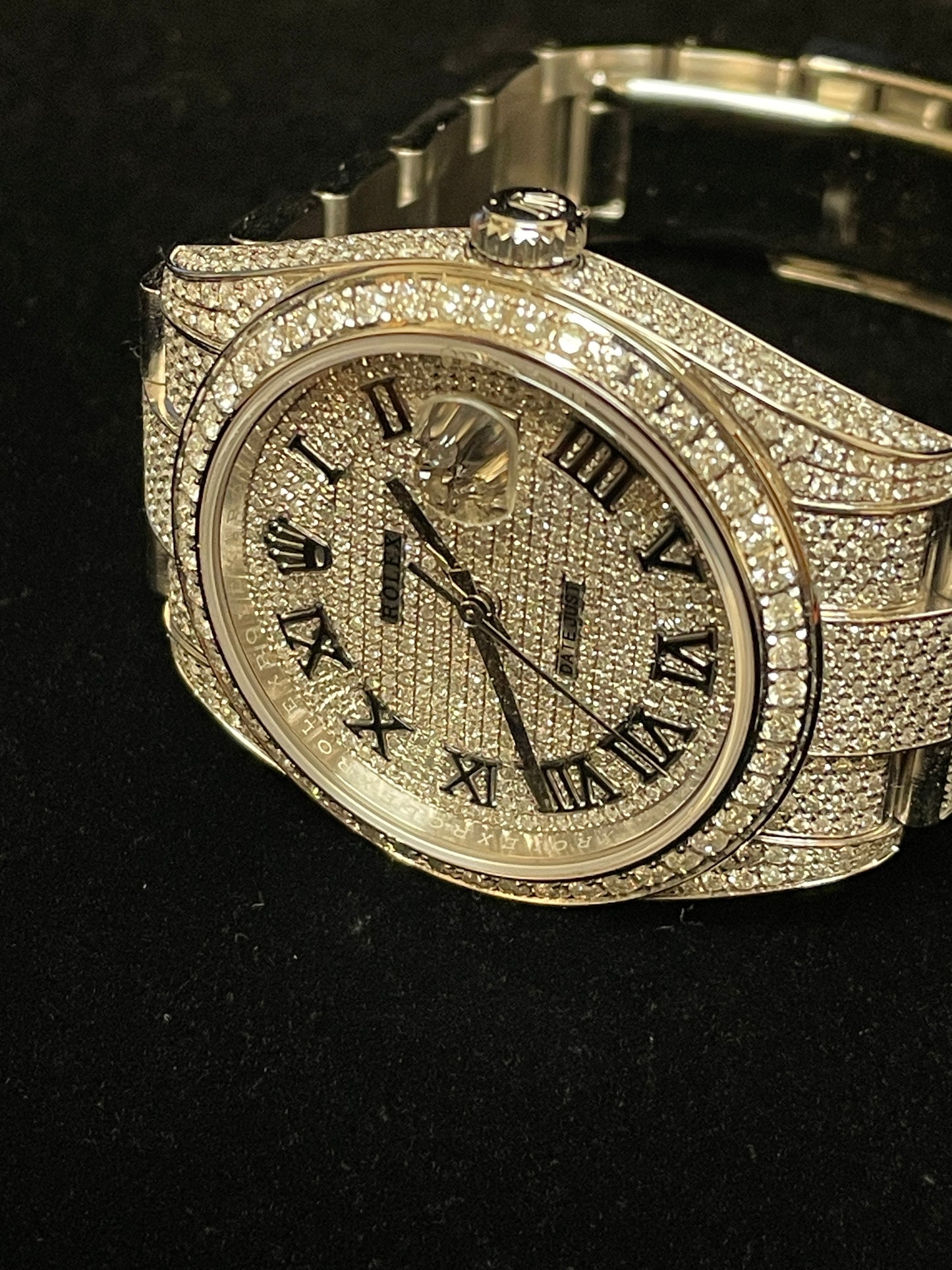2021 Rolex Datejust 126300 Diamond Iced Out Paved SS Oyster With Papers 41mm