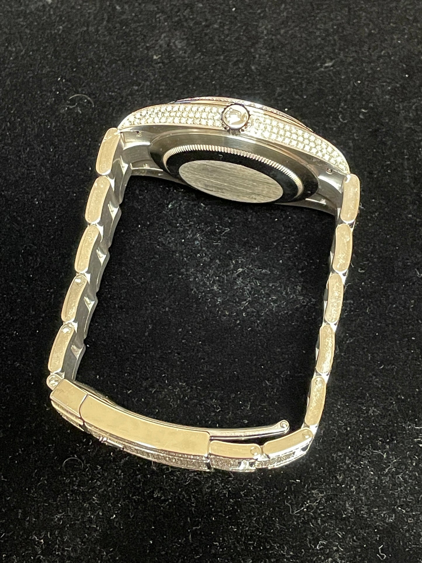 2021 Rolex Datejust 126300 Diamond Iced Out Paved SS Oyster With Papers 41mm