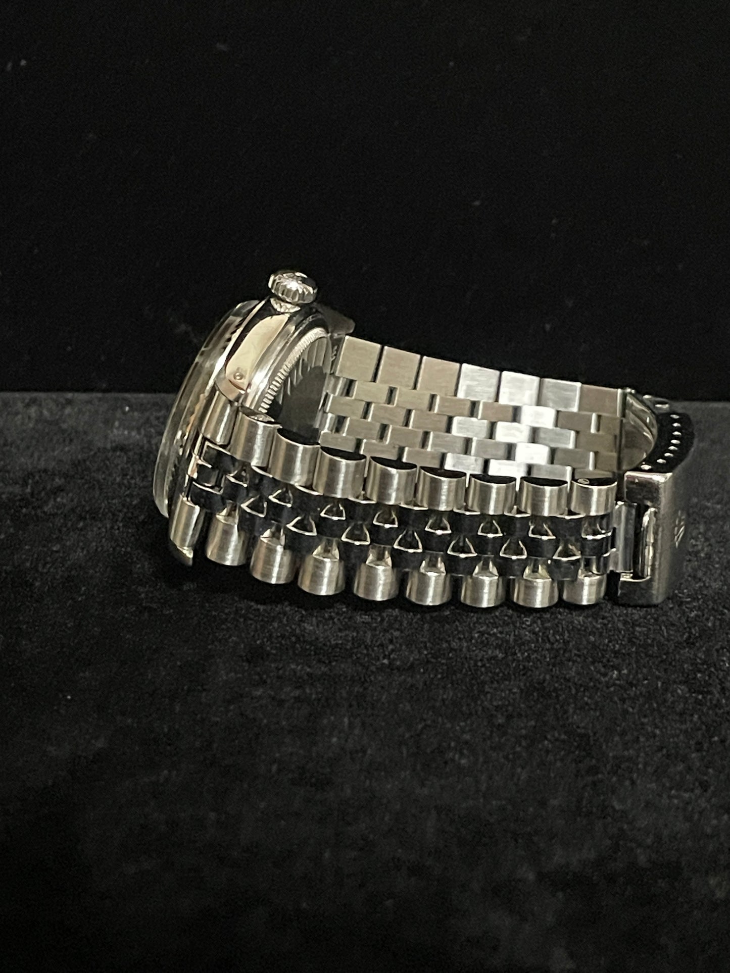 1975 Rolex Datejust 1601 Silver Dial SS Jubilee 18kt Fluted Bezel No Papers 36mm