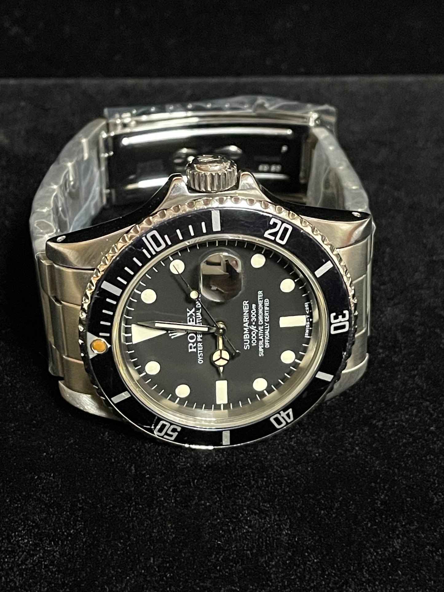 1984 Rolex Submariner Date 16800 Matte Black Dial SS Oyster No Papers 40mm