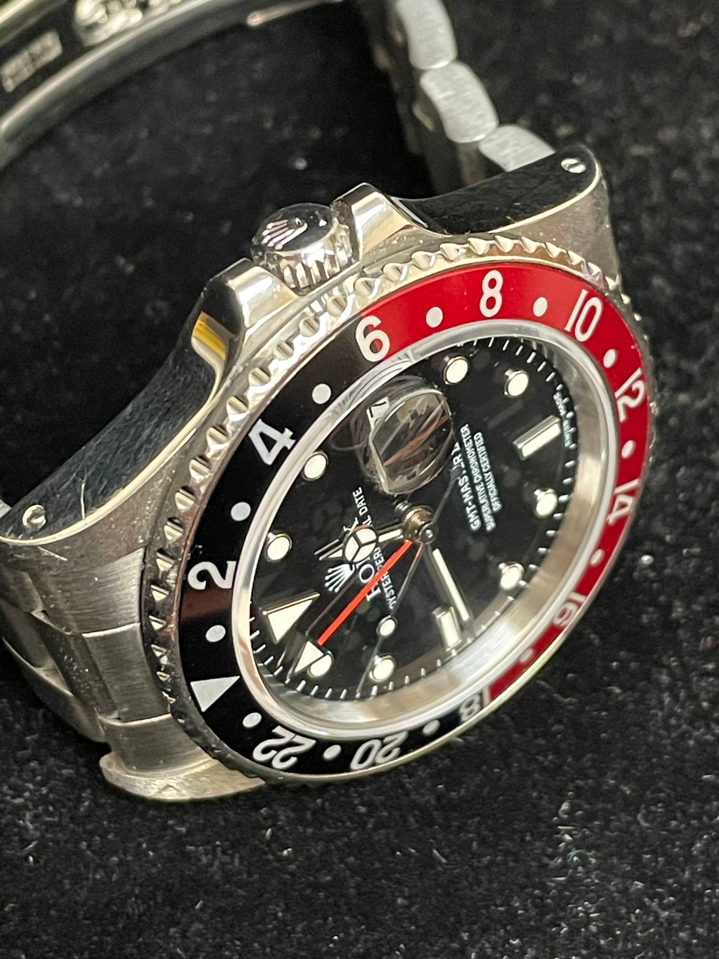 1984 Rolex GMT Master II Fat Lady 16760 Black Dial SS Oyster No Papers 40mm