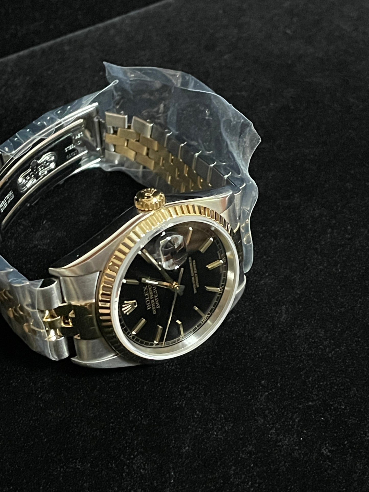 2000 Rolex Datejust 16233 Black Dial TT Jubilee No Papers 2026 RSC Warranty 36mm