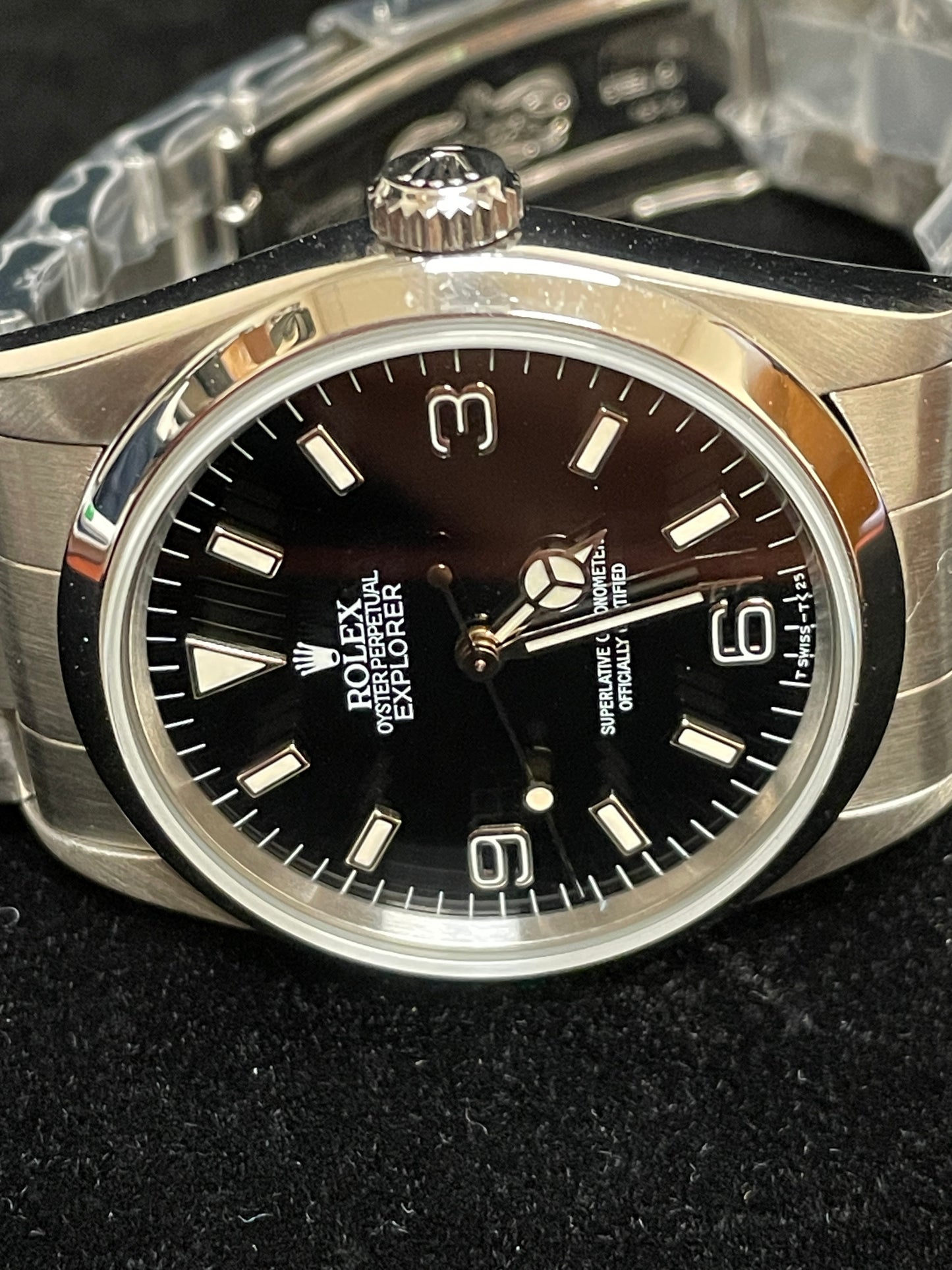 1997 Rolex Explorer 14270 Black Dial SS Oyster No Papers 36mm