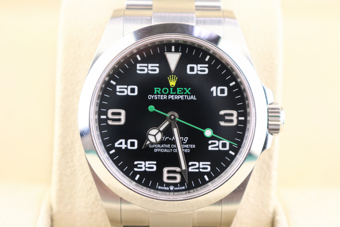 2022 Rolex Air-King 126900 Black Dial SS Oyster With Papers 40mm
