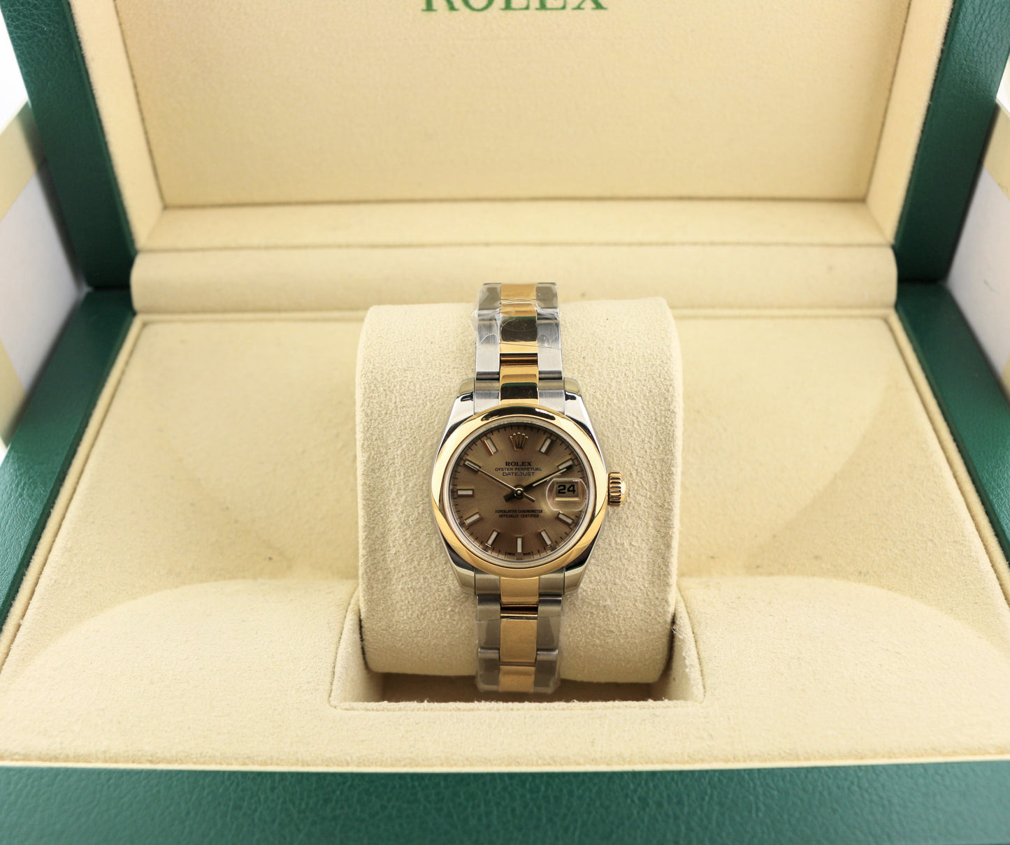 2006 Rolex Ladies Datejust 179163 Champagne Dial TT 18kt Oyster No Papers 26mm