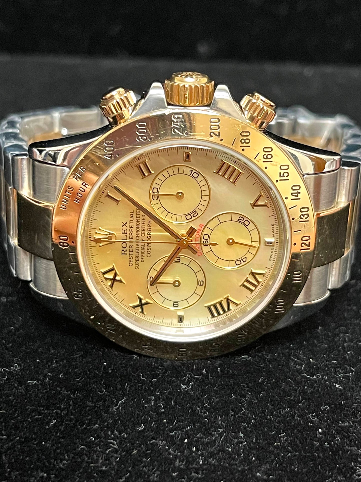 2000 Rolex Daytona 116523 Factory Yellow Mop TT Oyster No Papers 40mm
