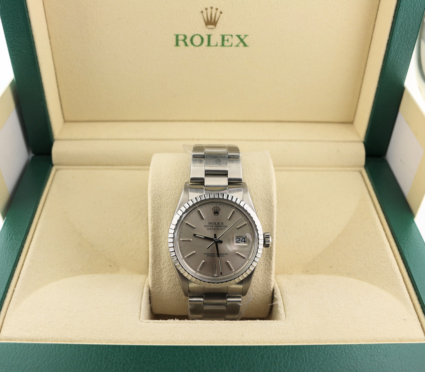 1987 Rolex Datejust 16030 Silver Dial SS Oyster No Papers 36mm