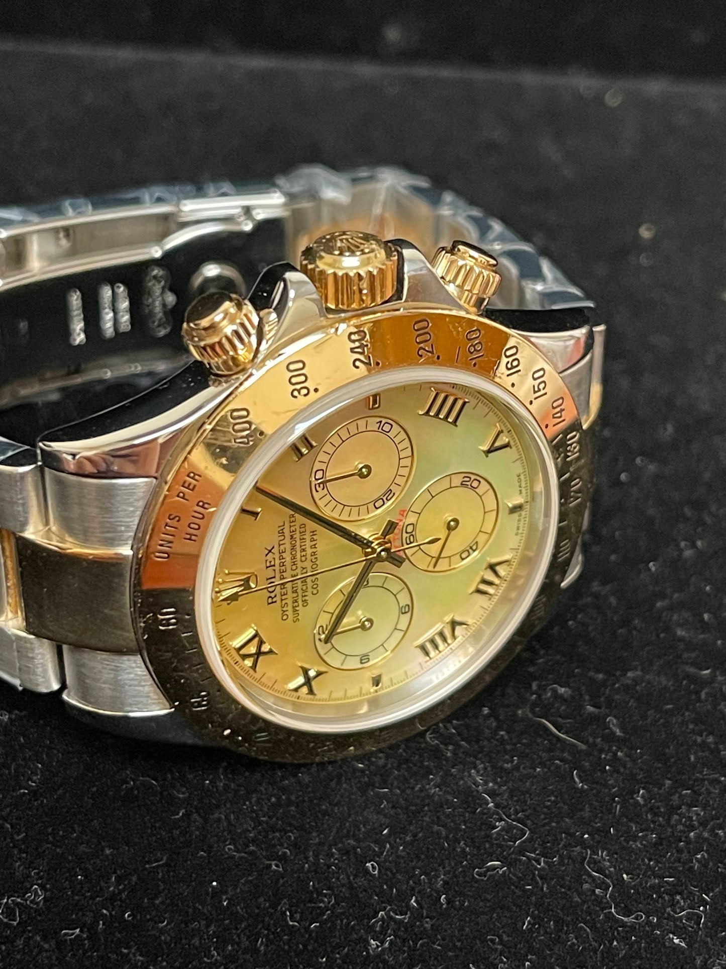 2000 Rolex Daytona 116523 Factory Yellow Mop TT Oyster No Papers 40mm