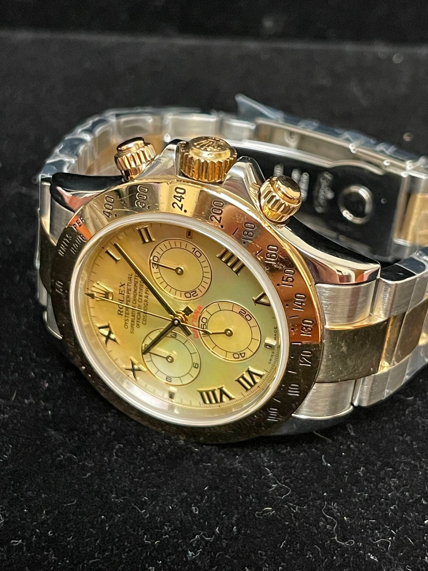 2000 Rolex Daytona 116523 Factory Yellow Mop TT Oyster No Papers 40mm
