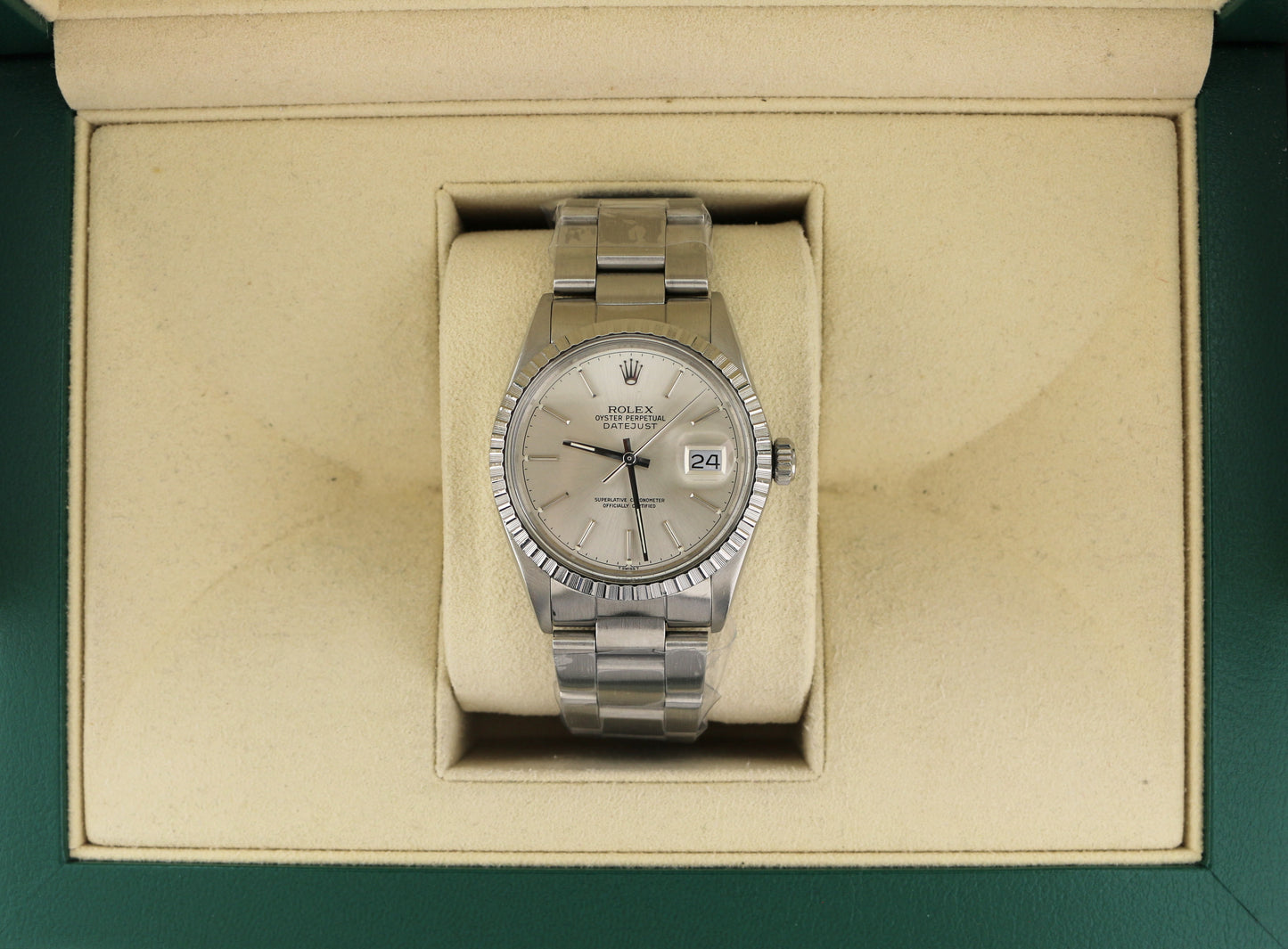 1987 Rolex Datejust 16030 Silver Dial SS Oyster No Papers 36mm