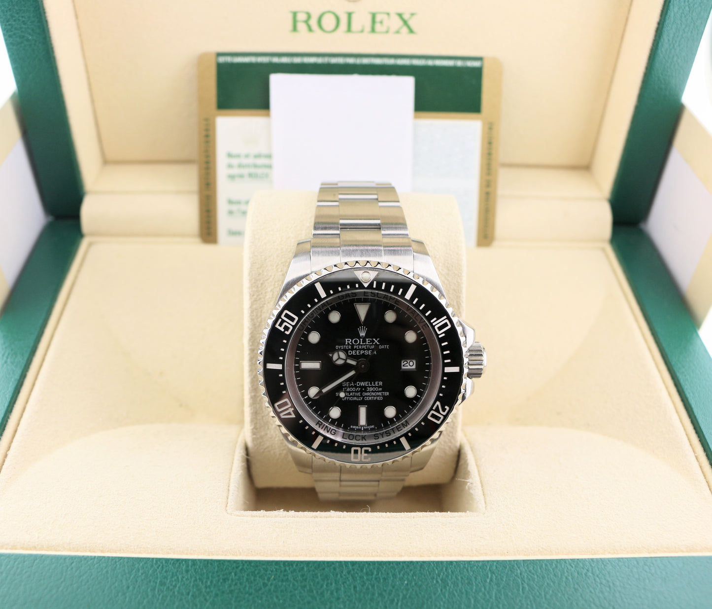 2010 Rolex Deepsea Sea-Dweller 116660 Black Dial SS Oyster With Papers 44mm