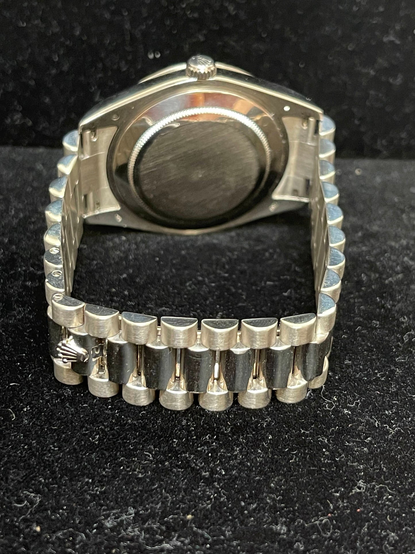 2009 Rolex Day-Date 218239 Silver Diamond Dial White Gold Bracelet No Papers 41m