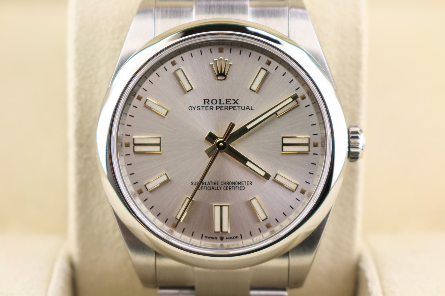 2023 Rolex Oyster Perpetual 124300 Silver Dial SS Oyster With Papers 41mm