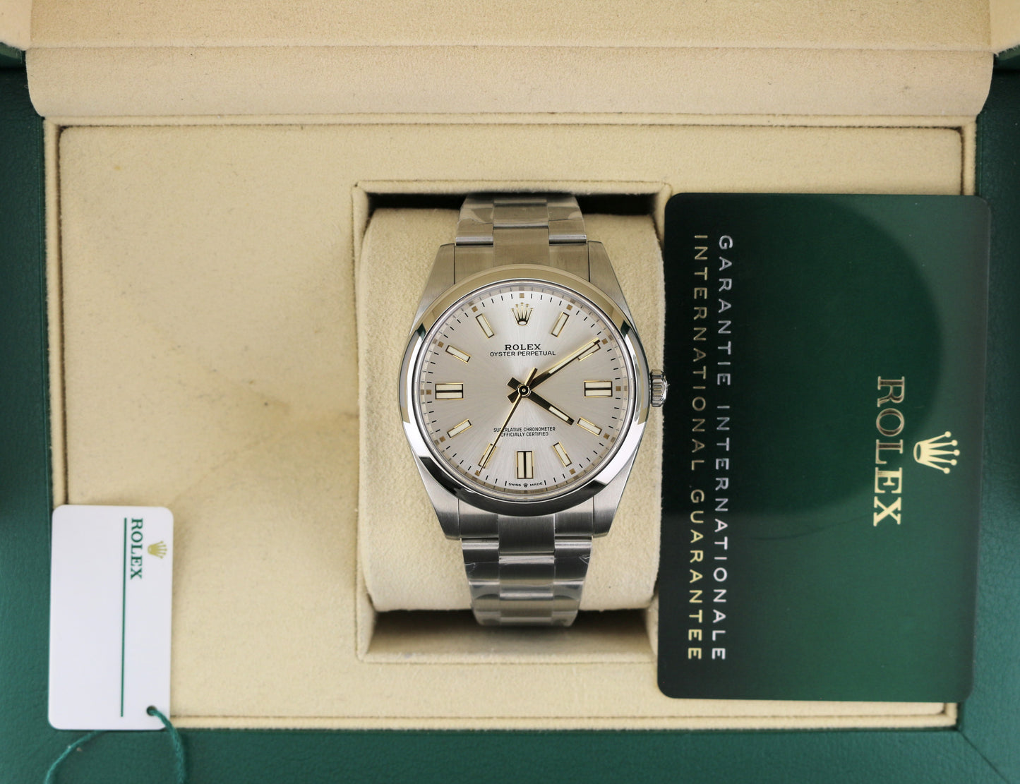 2023 Rolex Oyster Perpetual 124300 Silver Dial SS Oyster With Papers 41mm