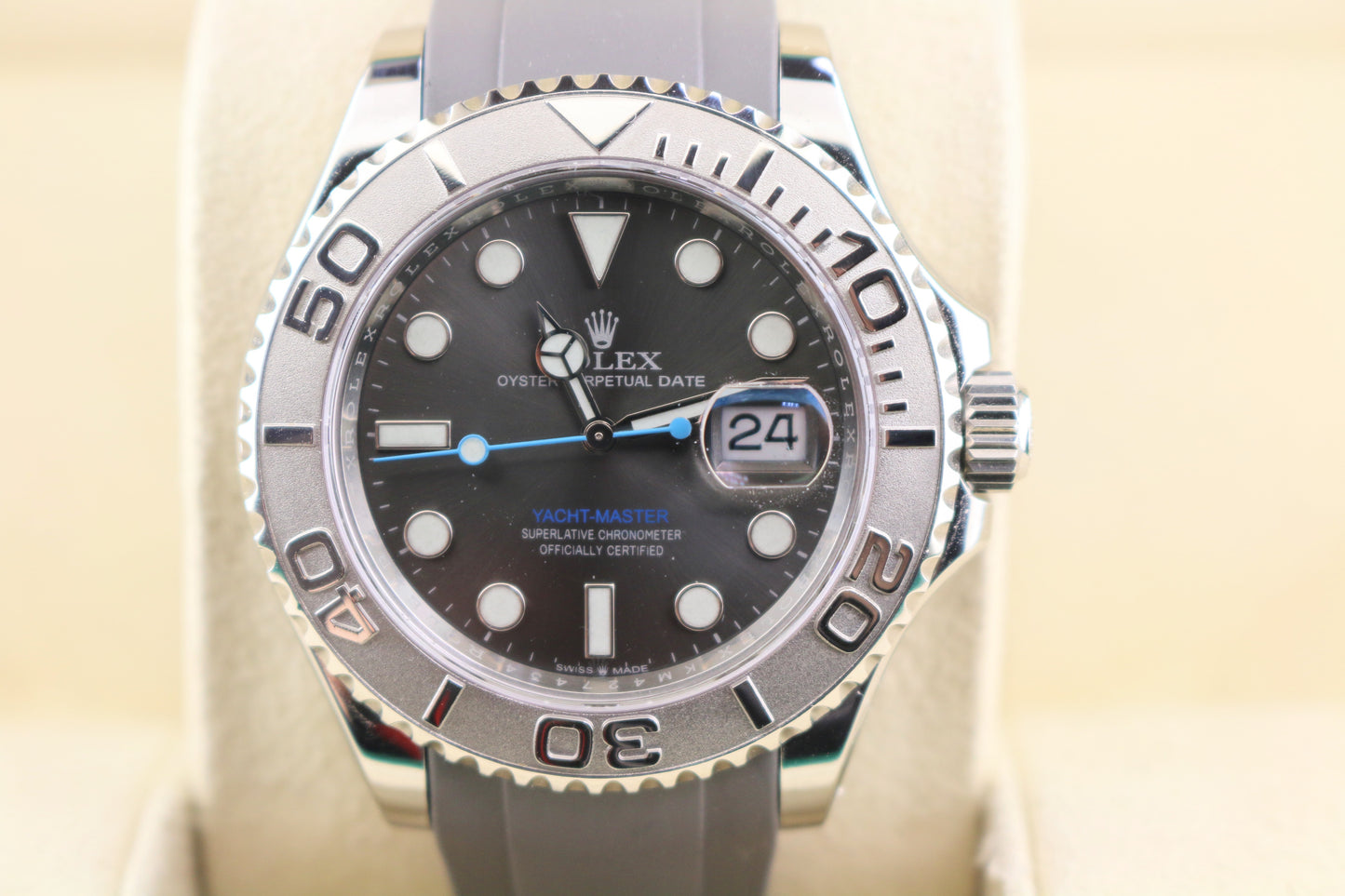 2021 Rolex Yacht-Master 126622 Rhodium Dial Everest Rubber Strap No Papers 40mm