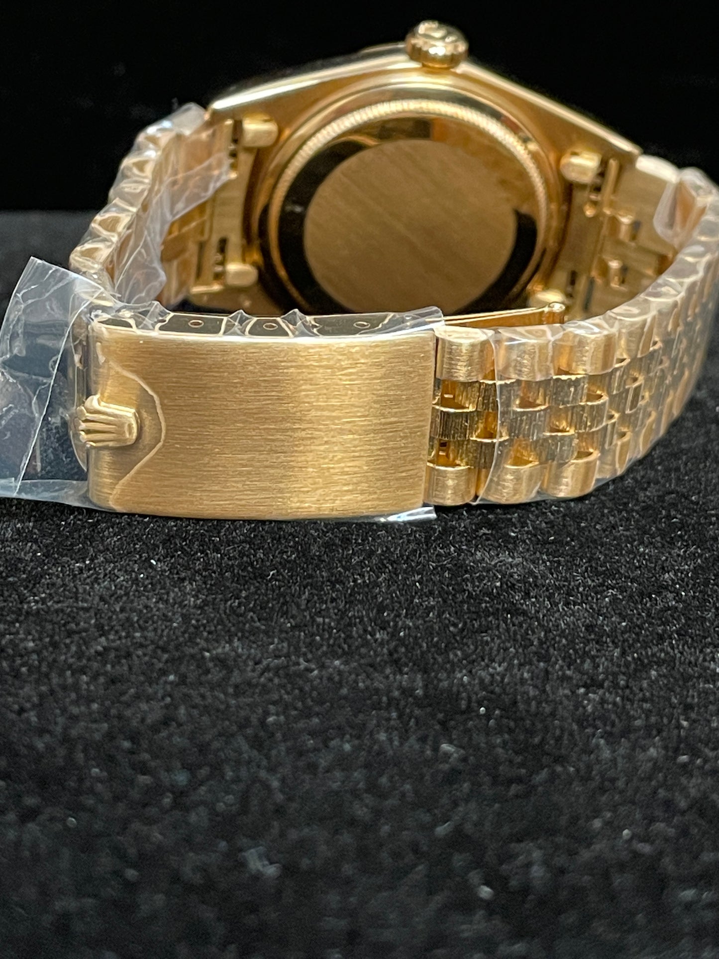 1985 Rolex Datejust 16078 Champagne 18kt Jubilee Bark No Papers 36mm