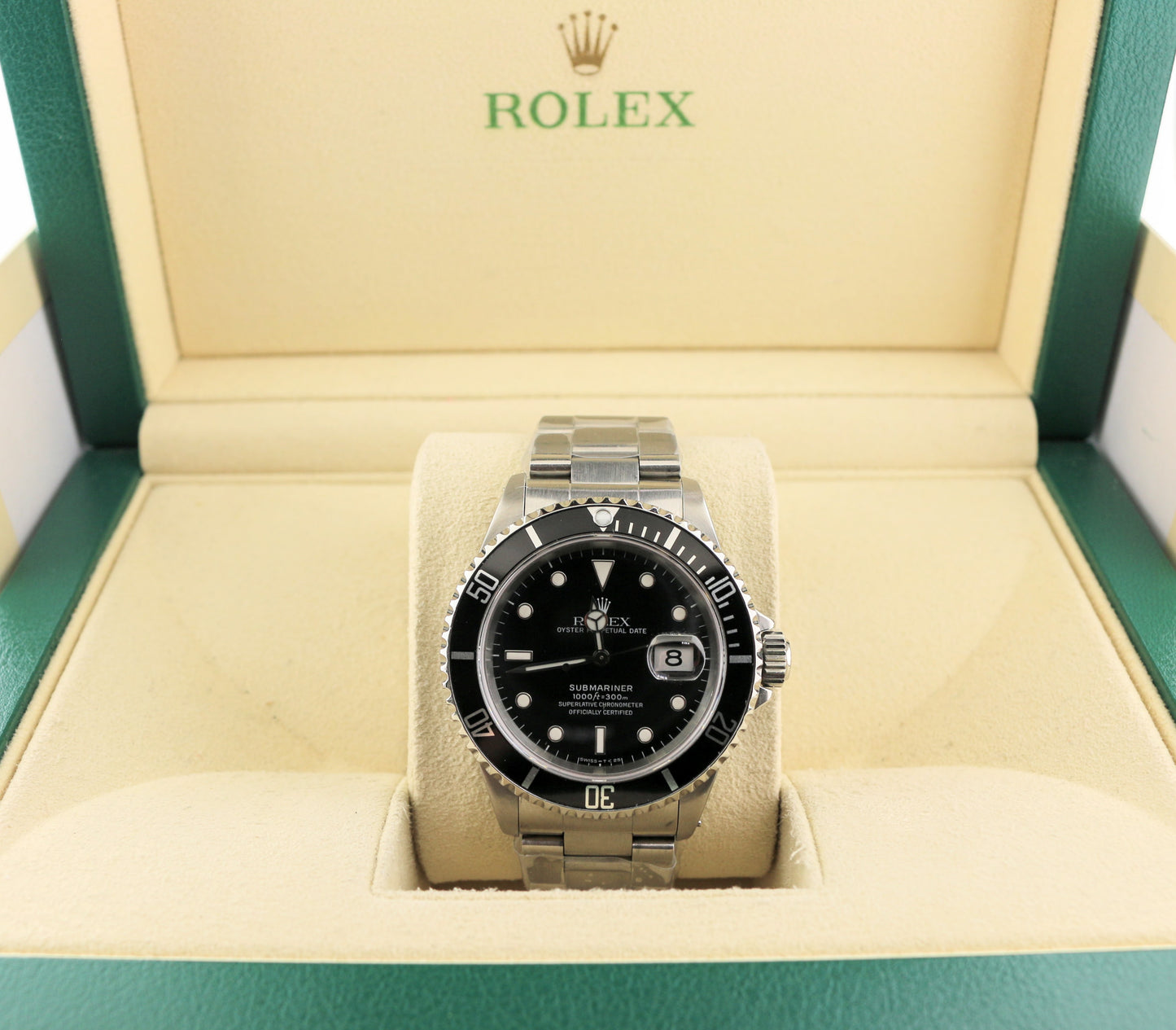 1997 Rolex Submariner Date 16610 Black Dial SS Oyster No Papers 40mm