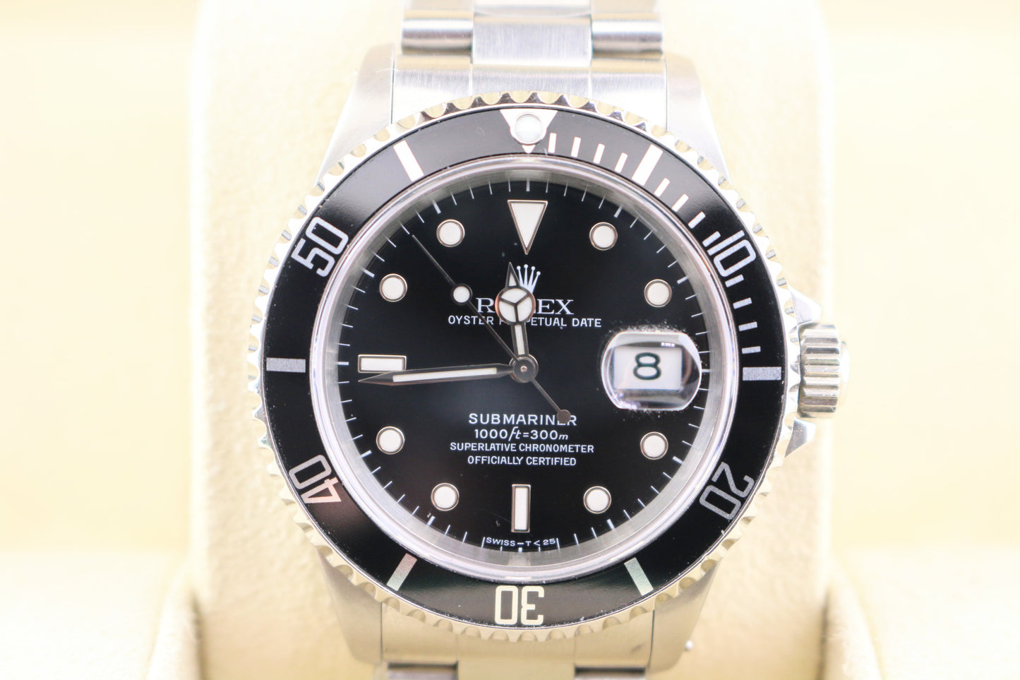 1997 Rolex Submariner Date 16610 Black Dial SS Oyster No Papers 40mm