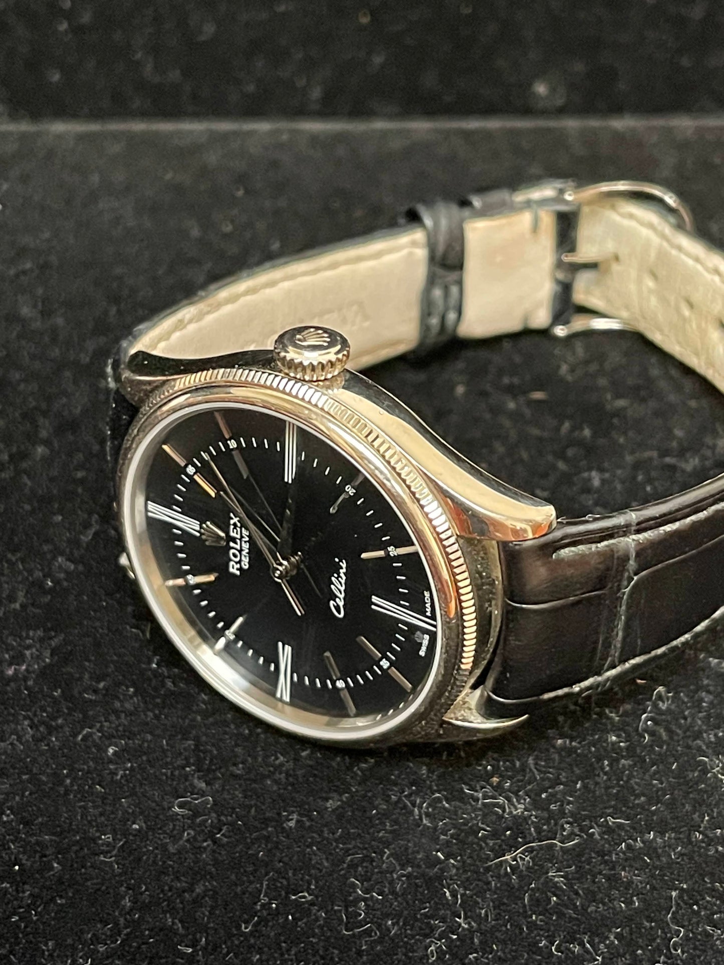 2019 Rolex Cellini 50509 Black Dial White Gold 18kt No Papers 39mm