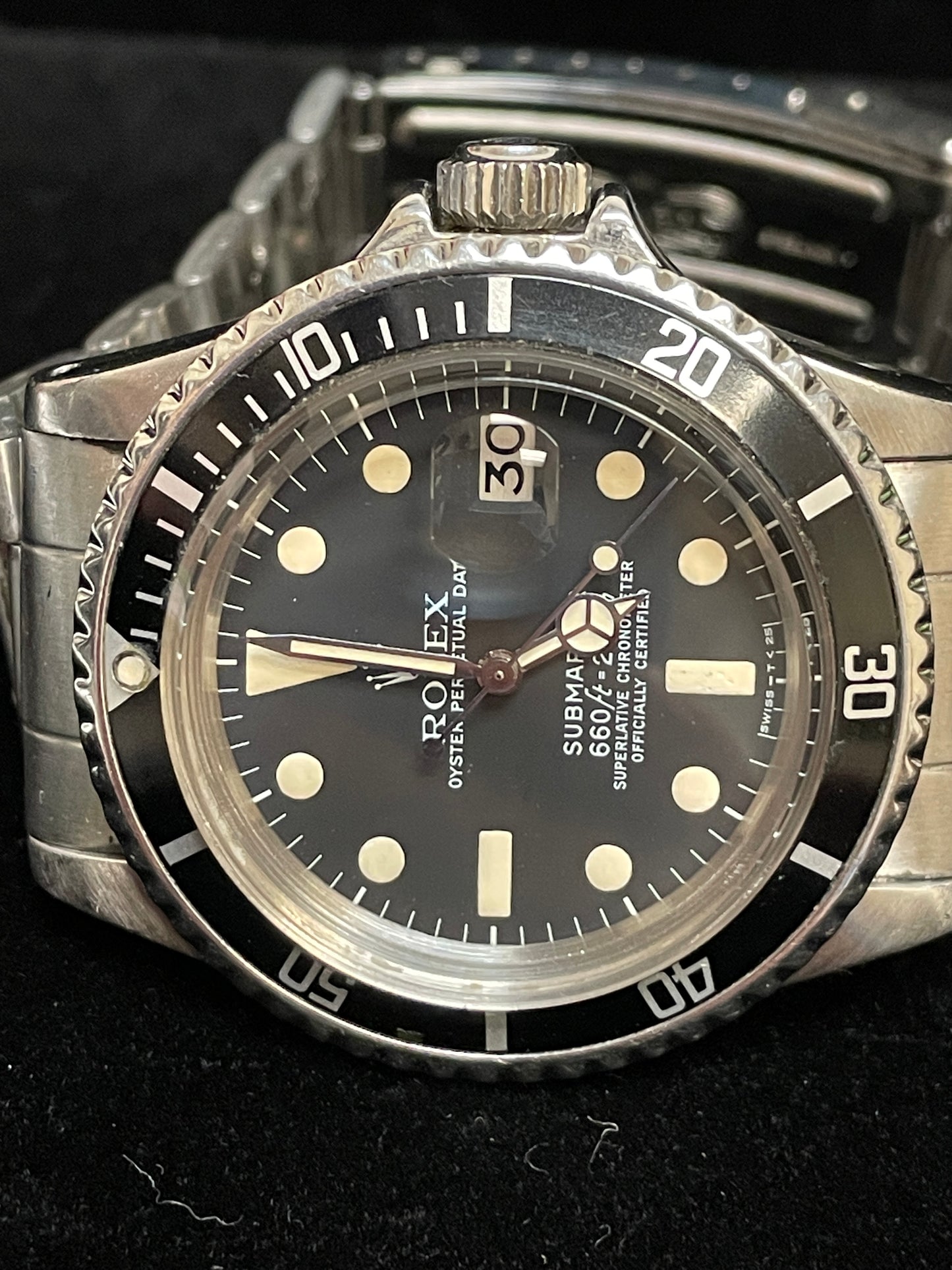 1974 Rolex Submariner 1680 Black Matte Dial SS Oyster No Papers 40mm