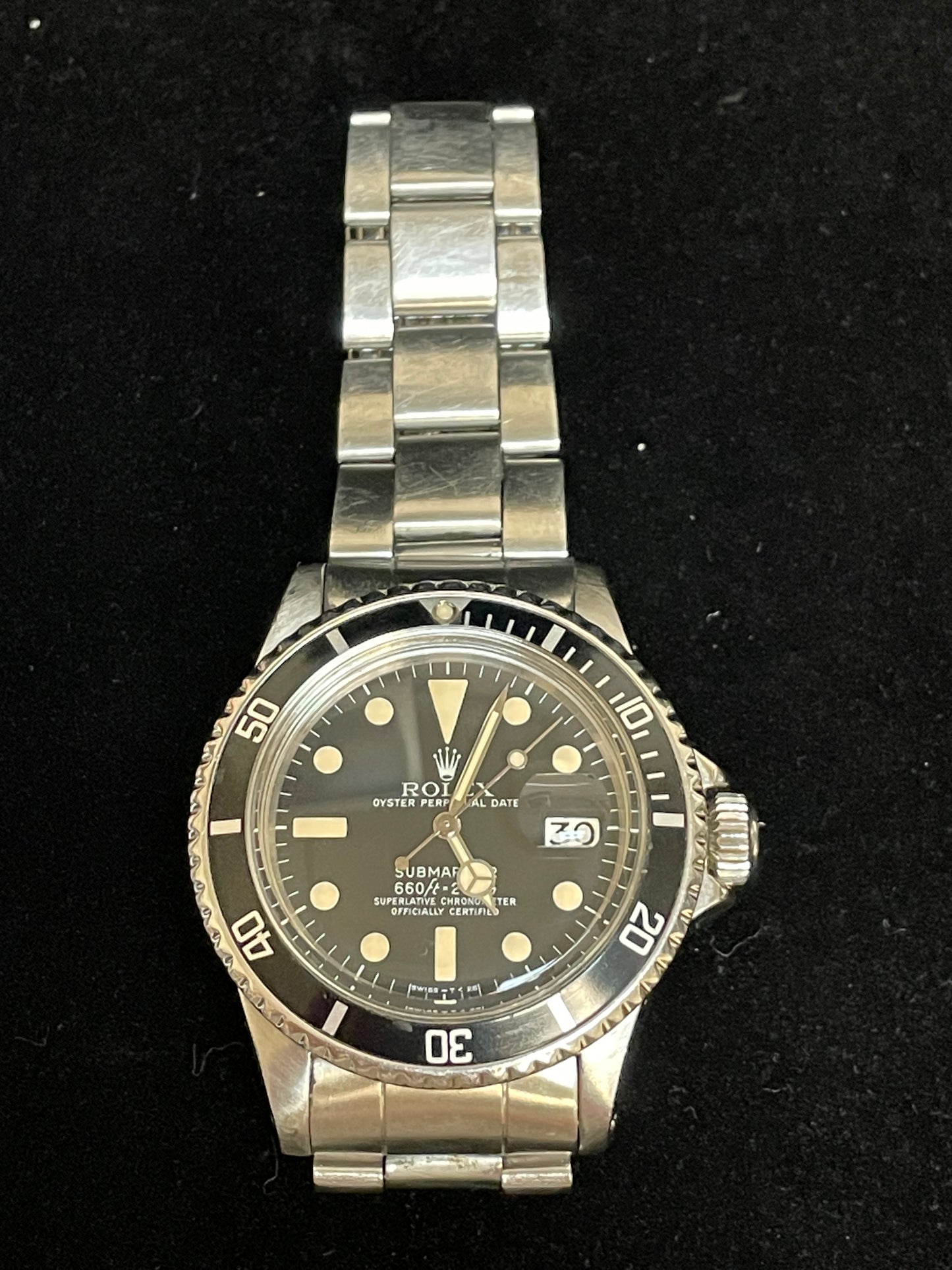 1974 Rolex Submariner 1680 Black Matte Dial SS Oyster No Papers 40mm