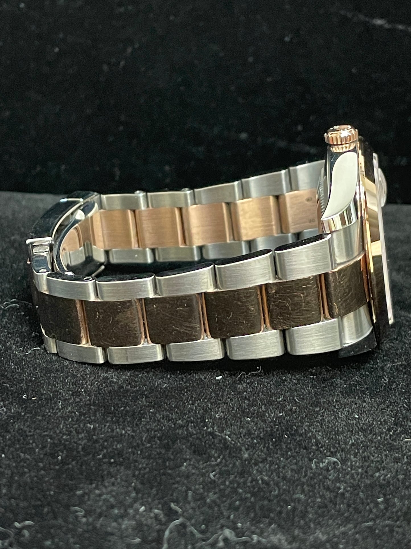 2022 Rolex Datejust 126301 Sundust Dial TT Rose Gold Oyster With Papers 41mm
