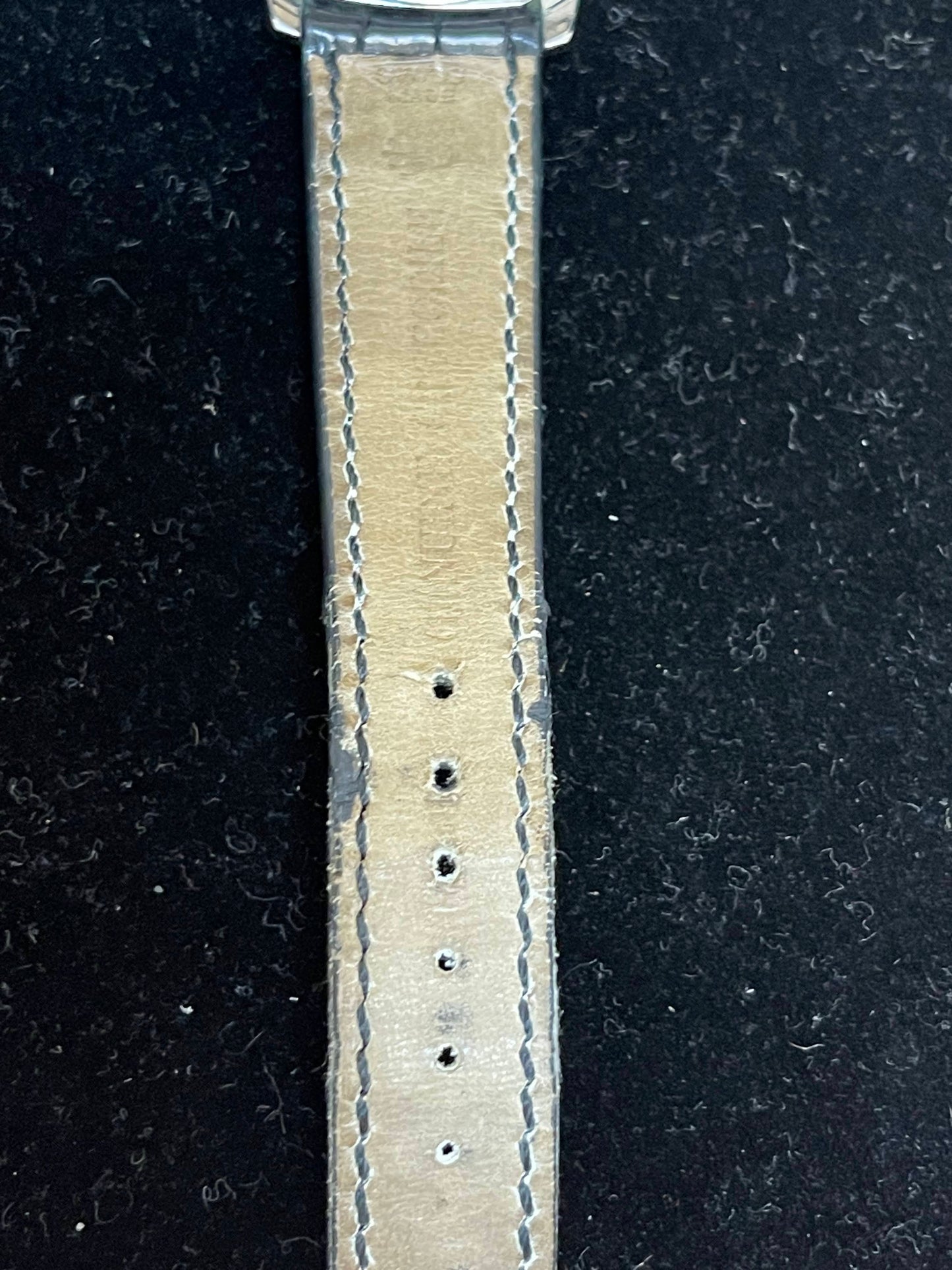 2001 Platinum Rolex Cellini Cellinium 5240 White Mop Factory Black Strap 35mm