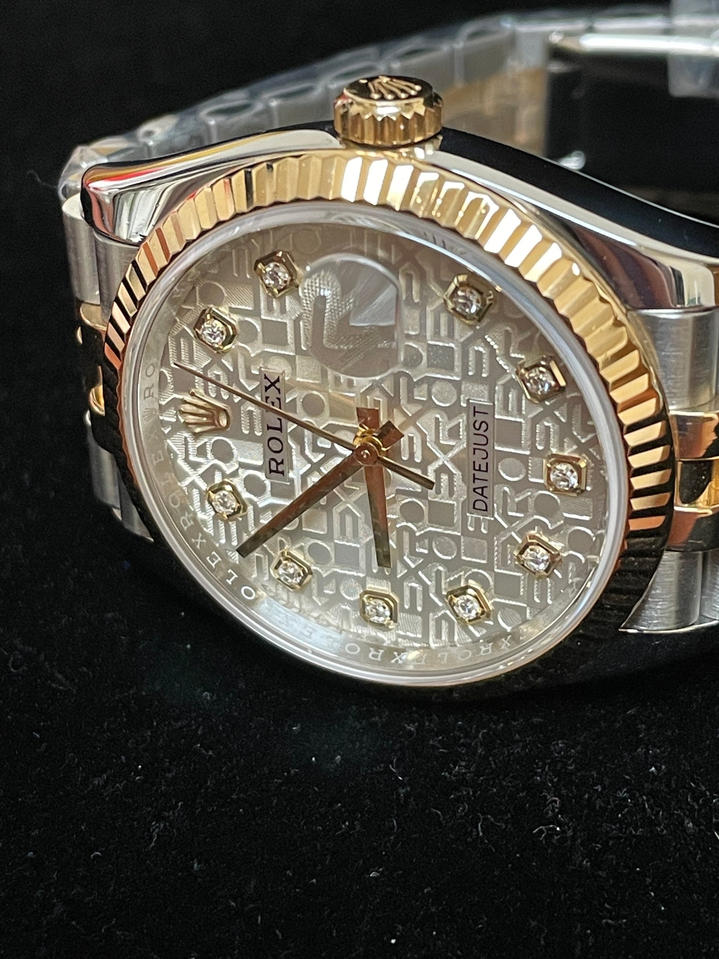 2021 Rolex Datejust 126233 Silver Jubilee Diamond Dial TT Jubilee W Papers 36mm