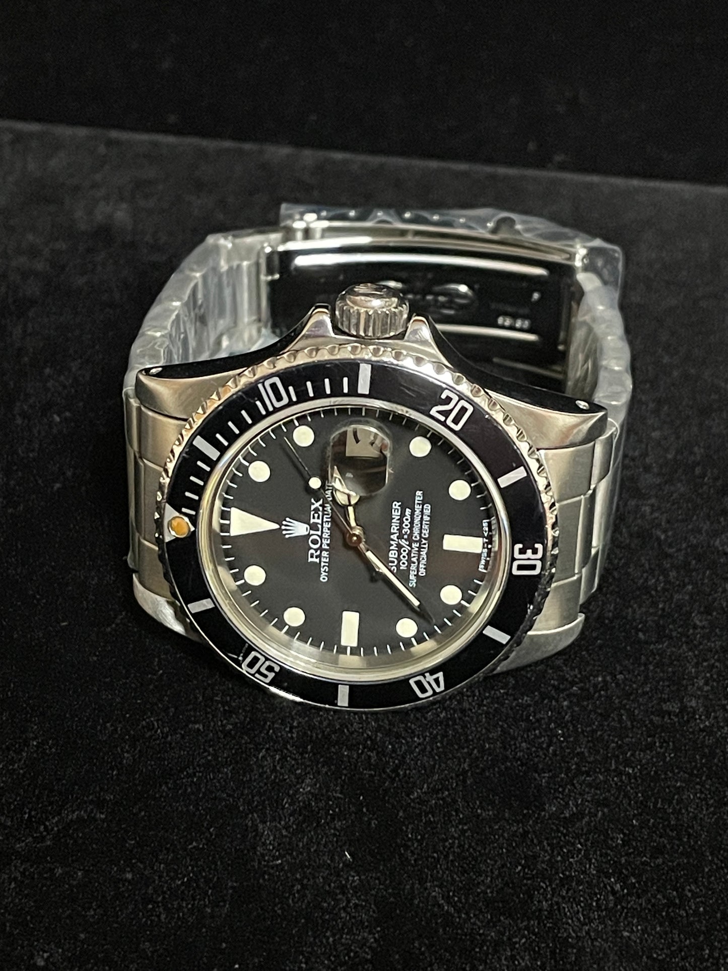 1984 Rolex Submariner Date 16800 Black Matte Patina Dial SS Oyster No Paper 40mm