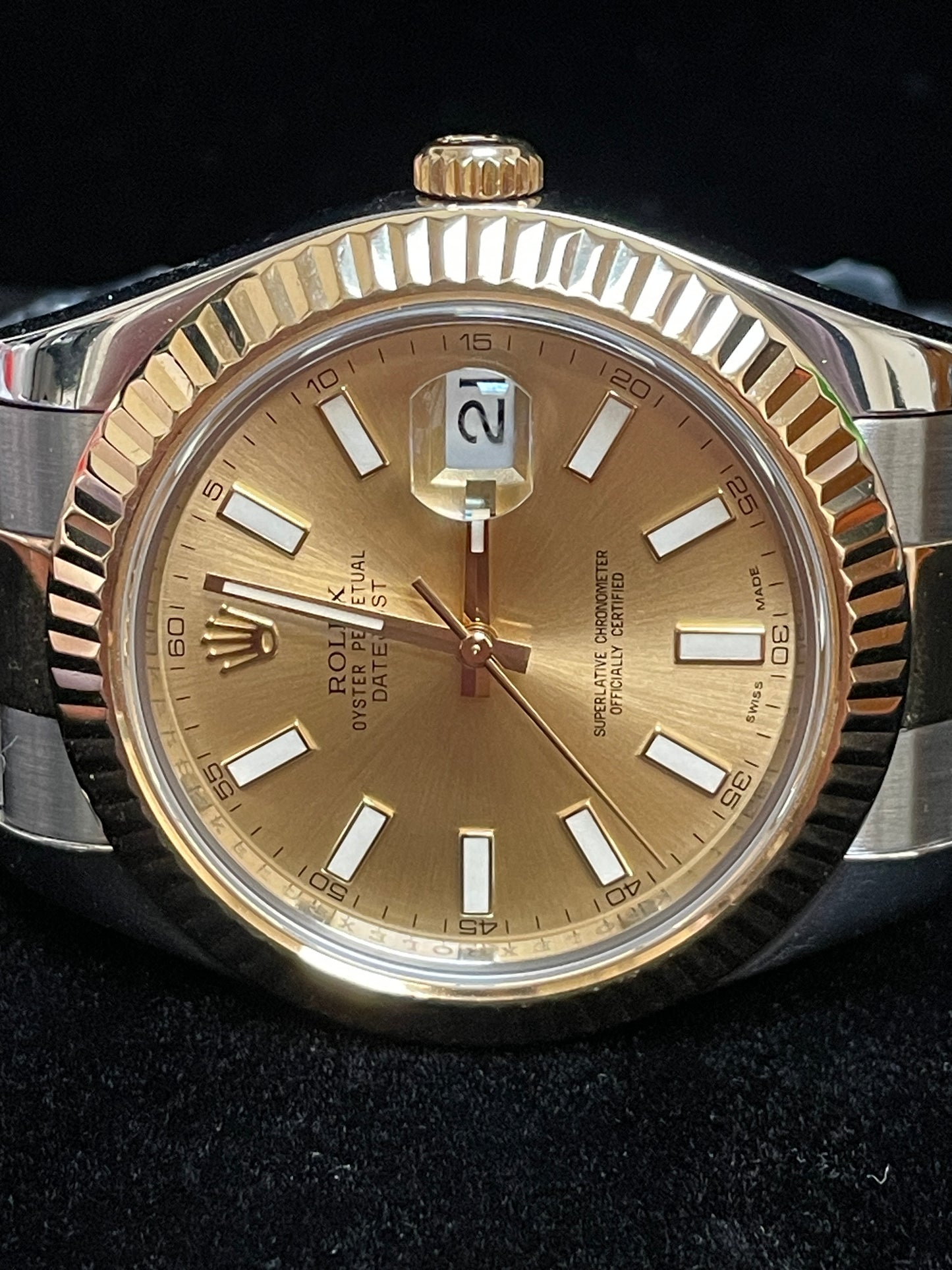 2009 Rolex Datejust 116333 Champagne Dial TT Oyster No Papers 41mm