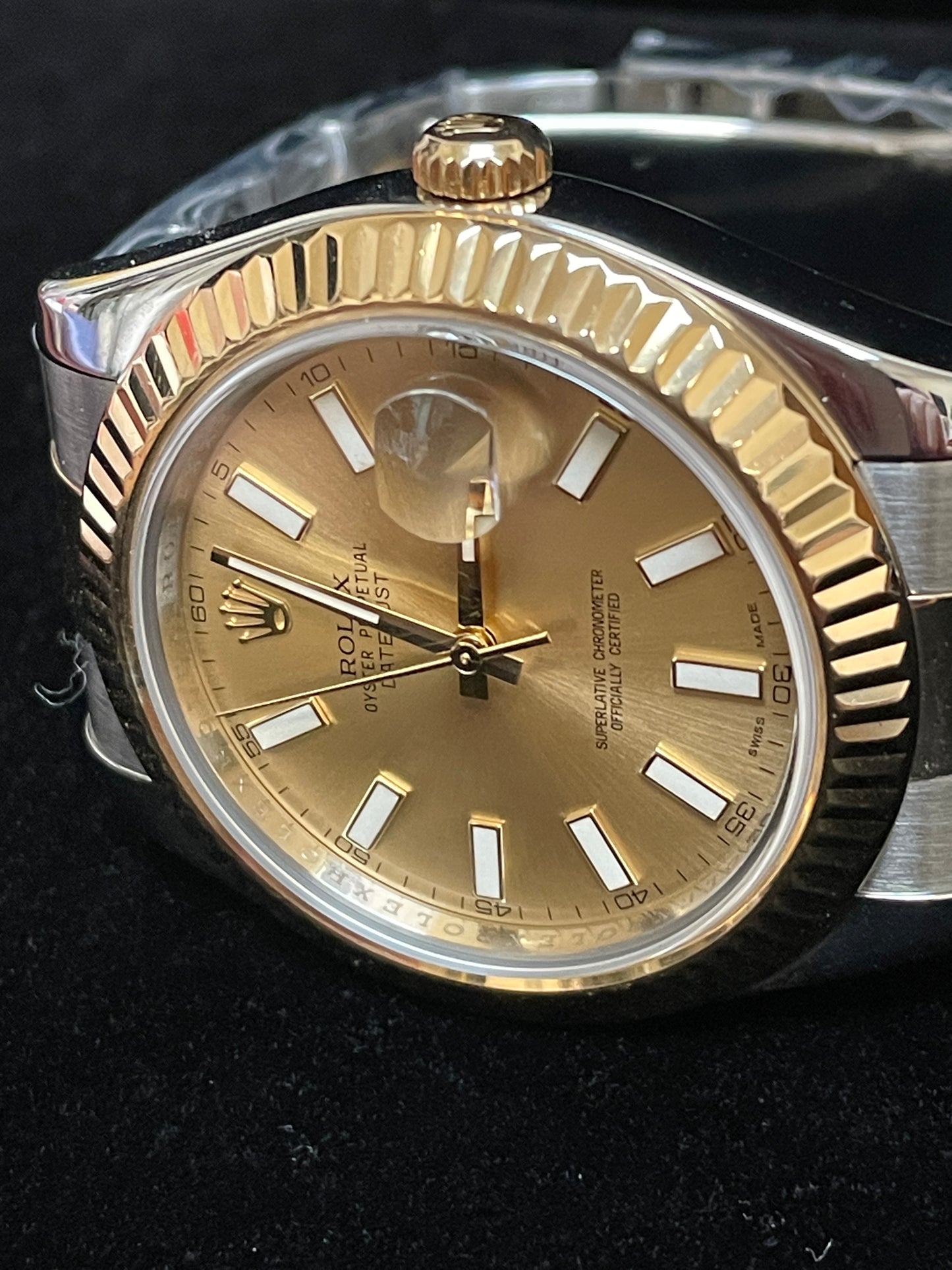 2009 Rolex Datejust 116333 Champagne Dial TT Oyster No Papers 41mm