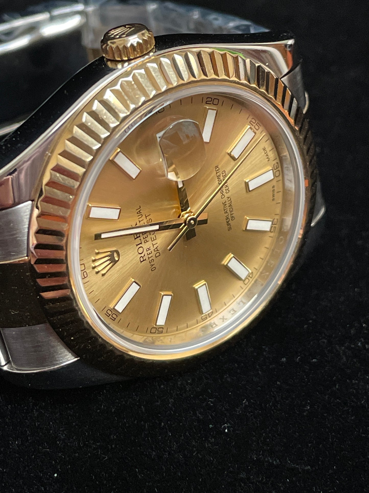 2009 Rolex Datejust 116333 Champagne Dial TT Oyster No Papers 41mm