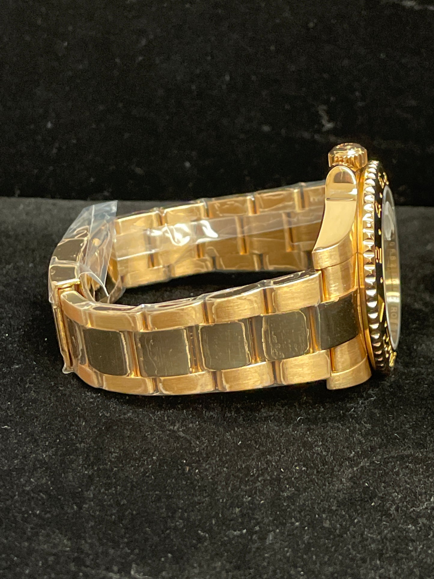 OH 2018 Rolex GMT Master II 116718 Green Money Dial YG 18kt Oyster No Papers 40mm