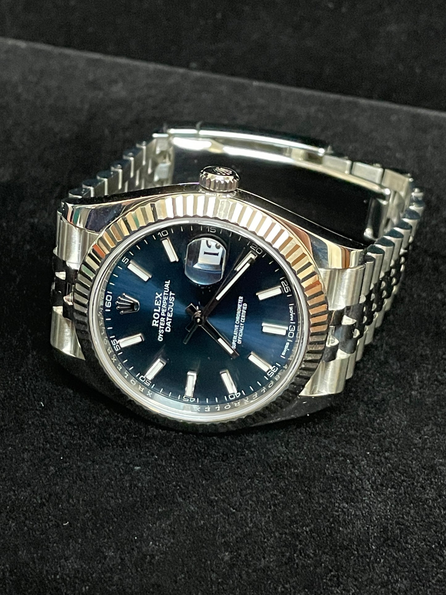 2018 Rolex Datejust 126334 Blue Dial SS Jubilee With Papers 41mm