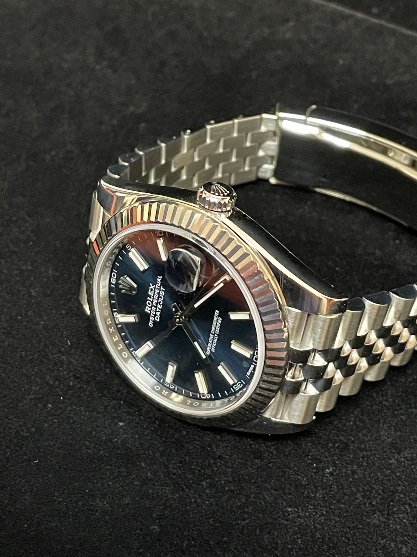 2018 Rolex Datejust 126334 Blue Dial SS Jubilee With Papers 41mm