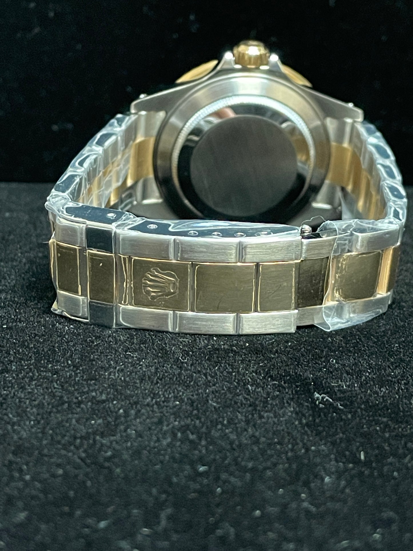 2001 Rolex Submariner Gold Through 16613 Blue Dial TT Oyster With Papers 40mm