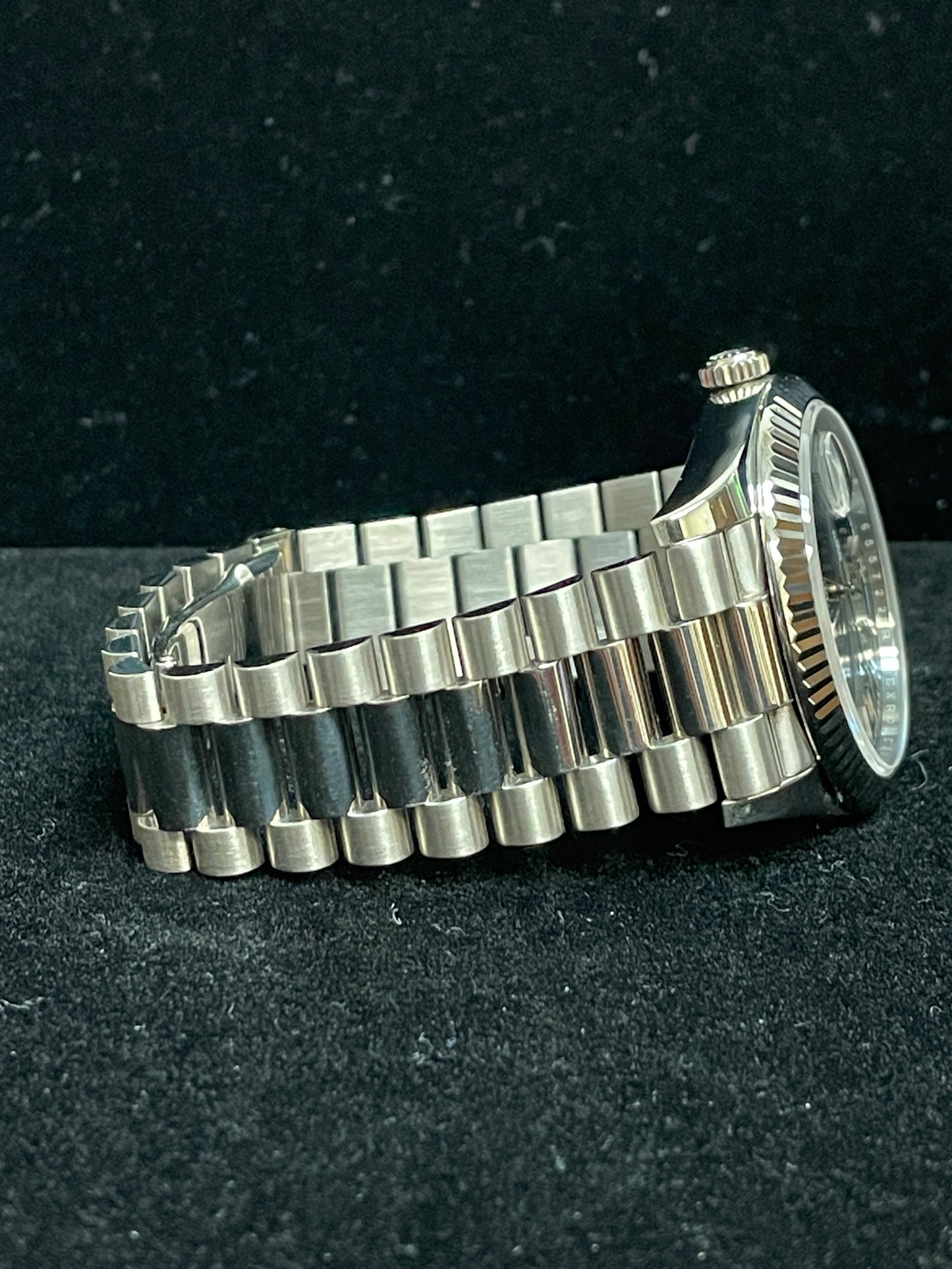 2018 Rolex Day-Date President 228239 Blue Roman Dial White Gold 18kt Papers 40mm