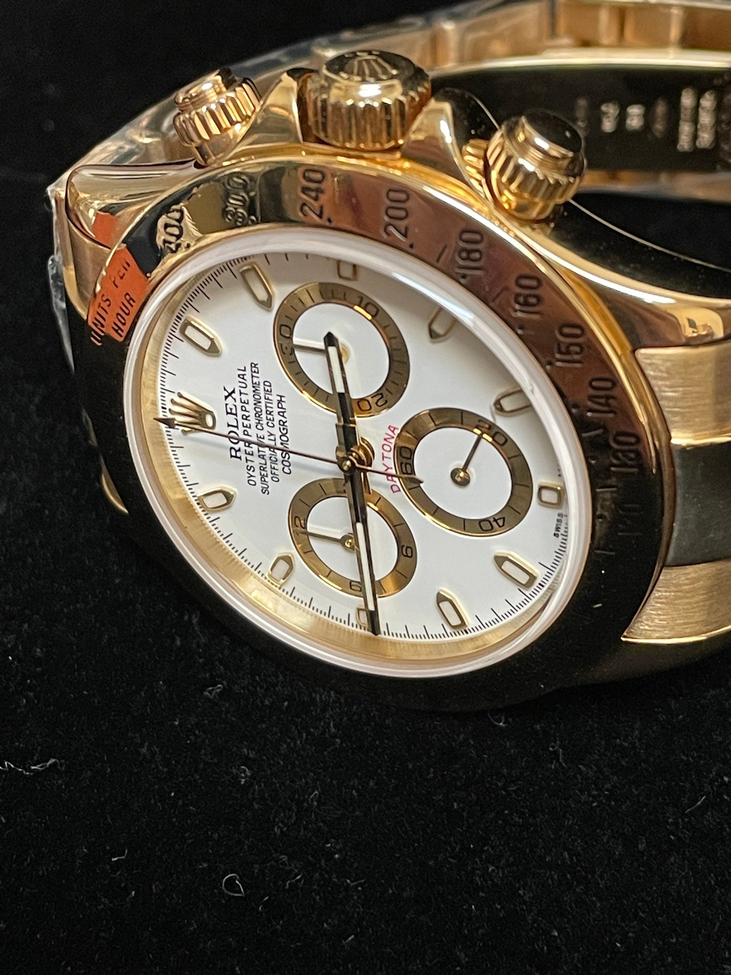 2002 Rolex Daytona 116528 White Dial 18kt Yellow Gold Oyster No Papers 40mm