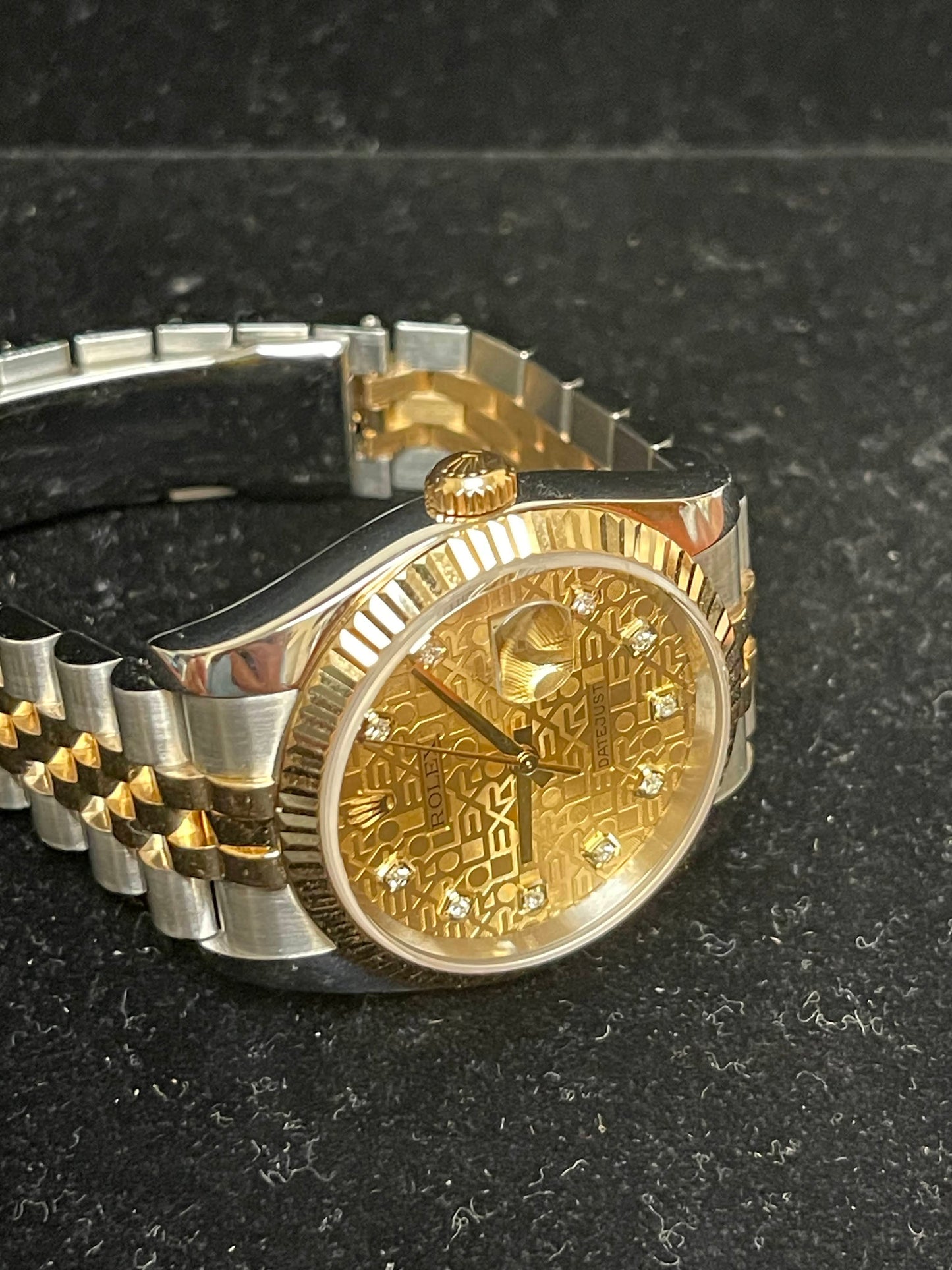 2006 Rolex Datejust 116233 Champagne Diamond Dial TT Jubilee With Papers 36mm