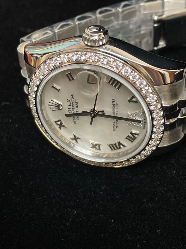 2021 Rolex Datejust 178384 MOP Diamond Dial and Bezel SS Jubilee With Paper 31mm