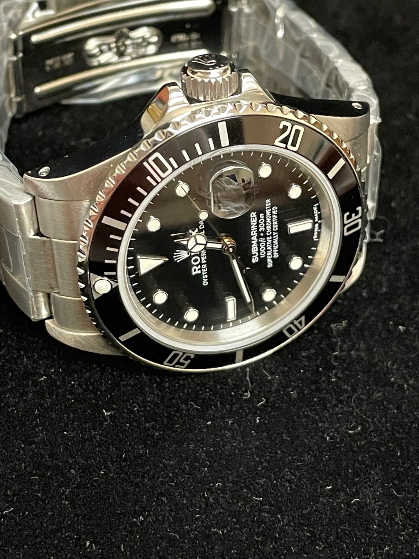 1987 Rolex Submariner Date Tripple 168000 Black Dial SS Oyster No Papers 40mm