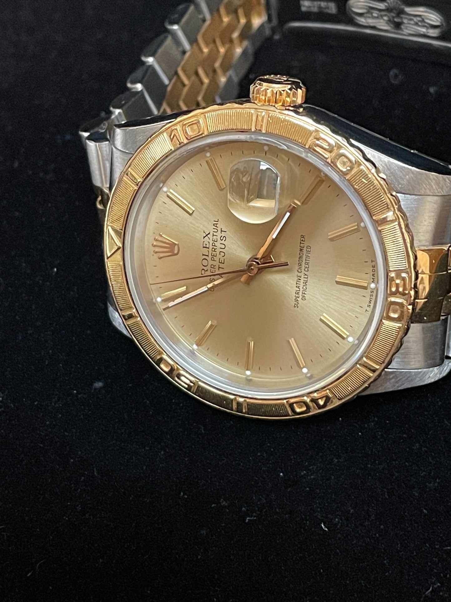1990 Rolex Datejust Turnograph 16263 Champagne Dial TT Jubilee No Papers 36mm