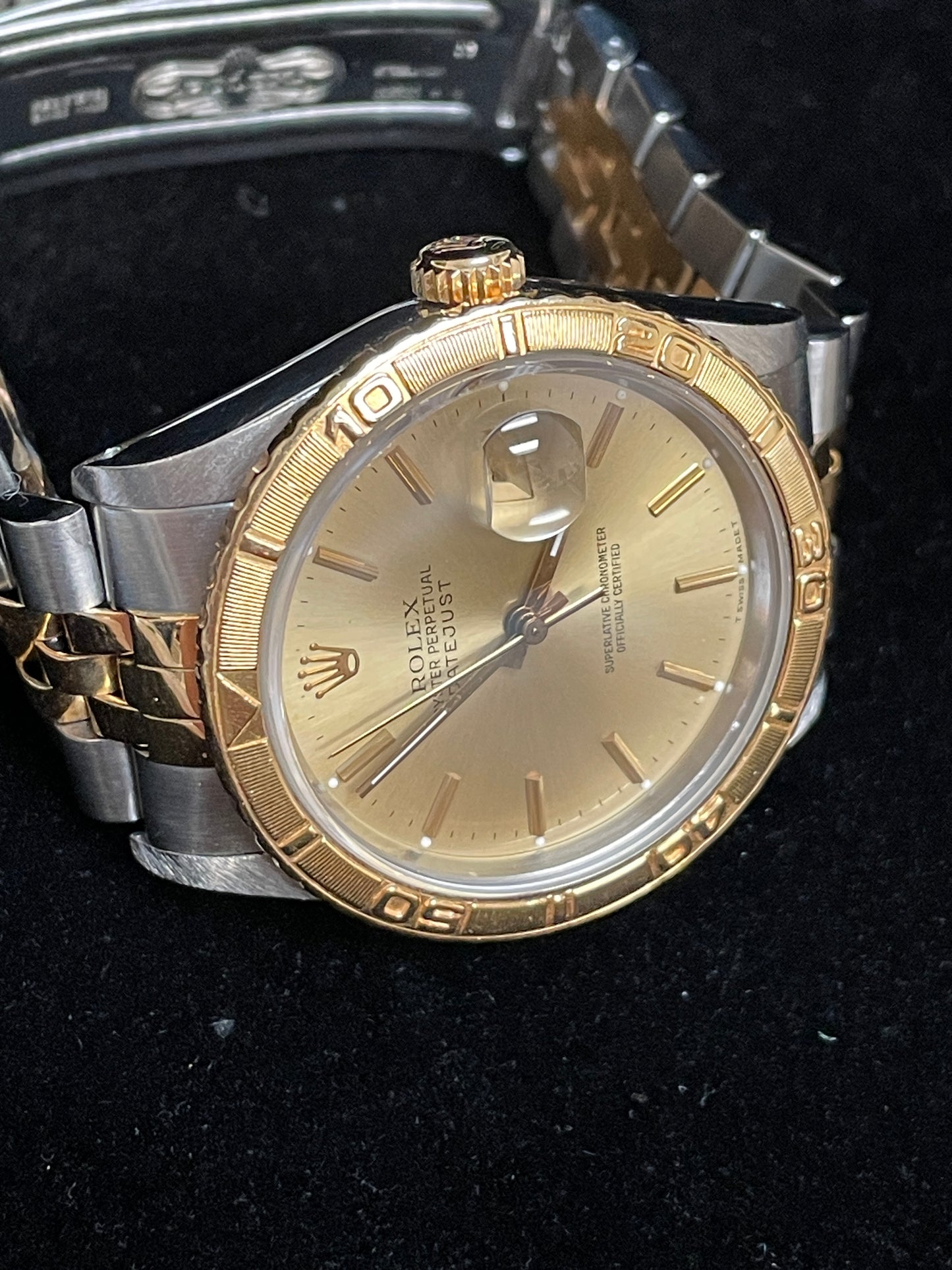 1990 Rolex Datejust Turnograph 16263 Champagne Dial TT Jubilee No Papers 36mm
