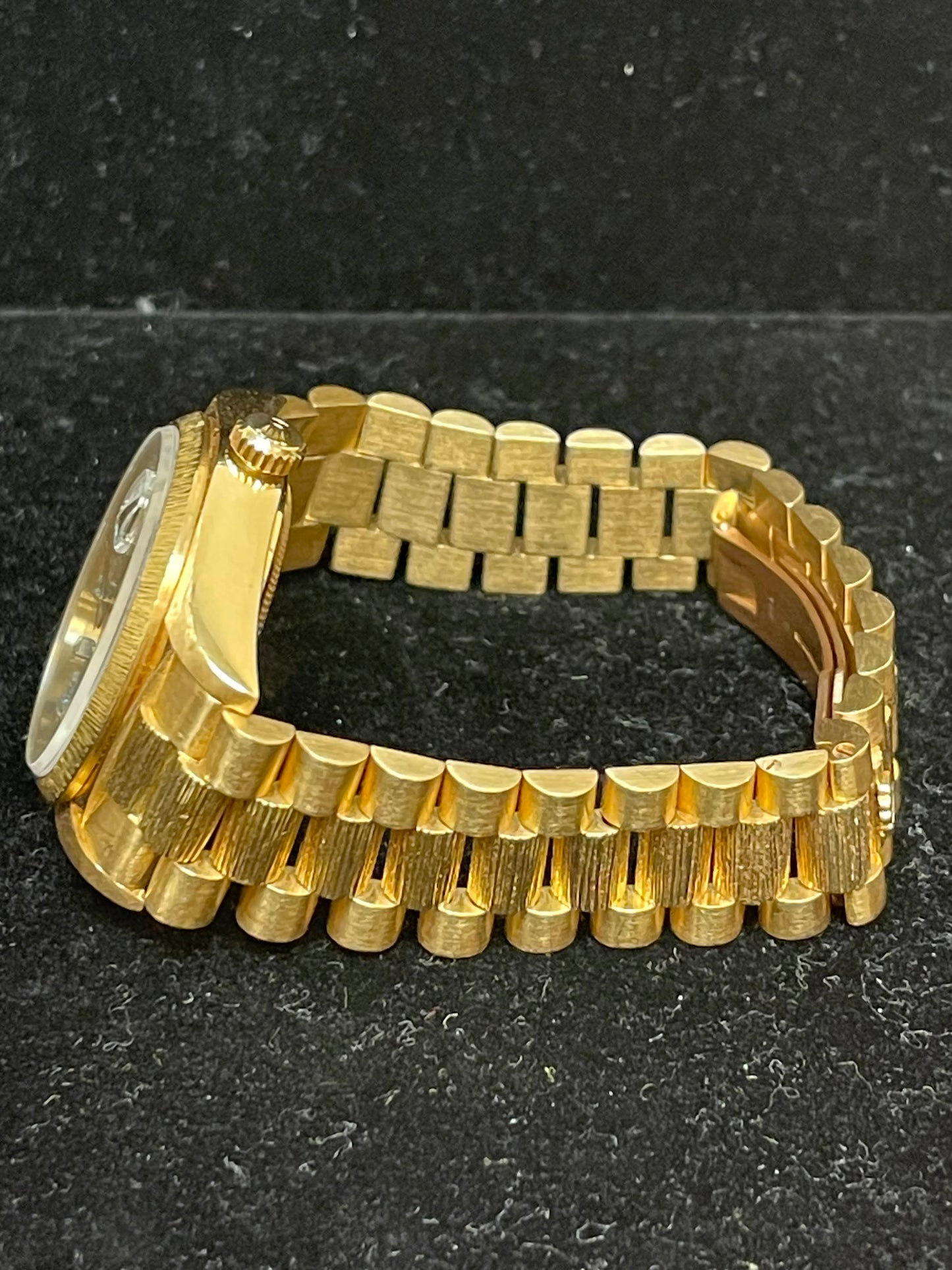 1979 Rolex Day-Date 18078 Champagne Diamond Dial Spanish Datewheel No Papers 36