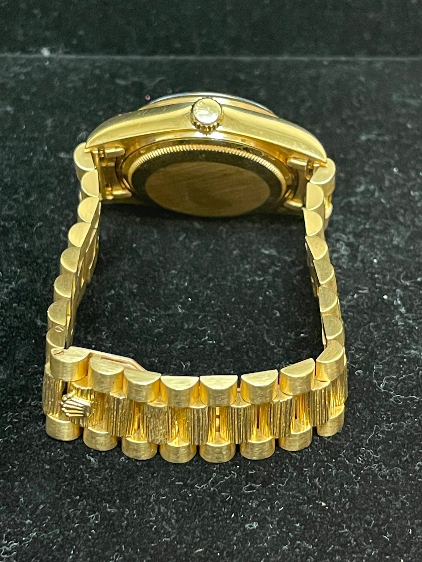 1979 Rolex Day-Date 18078 Champagne Diamond Dial Spanish Datewheel No Papers 36